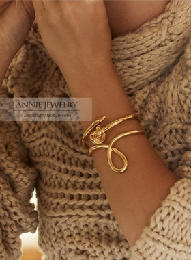 AnnieJewelry几何造型打结手镯