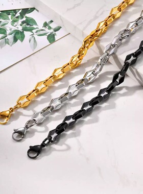 钛钢不掉色手链男款小众设计感高级感痞帅嘻哈风手环送男友礼物