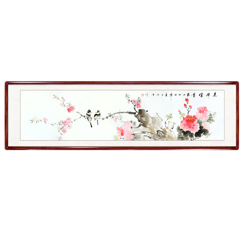 花开富贵国画牡丹花纯手绘真迹花鸟中式客厅卧室床头挂画装饰字画