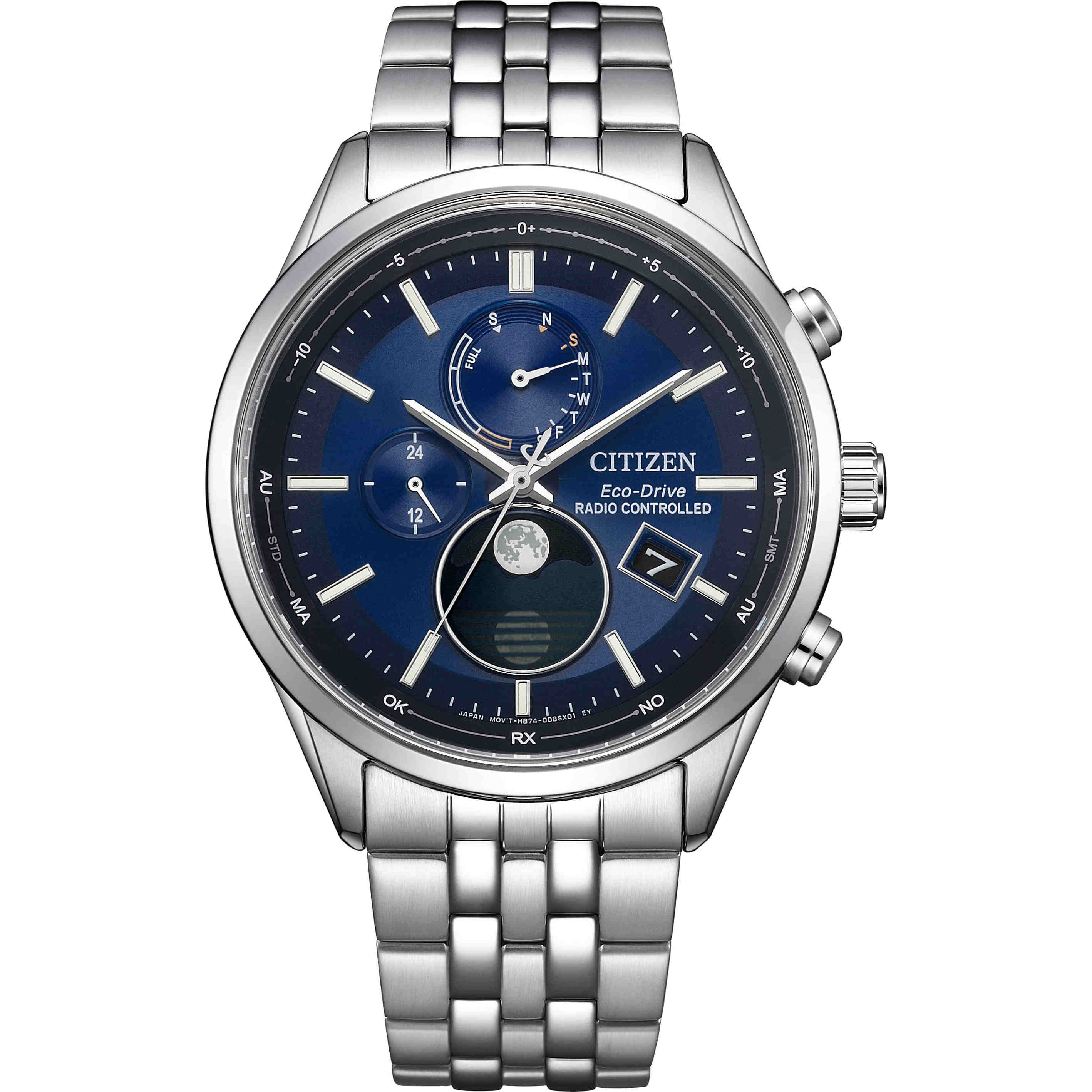 Citizen Eco-Drive Three Eyes Radio Wave Chronograph Business Men's Watch BY1035-56L/BY1030-09A