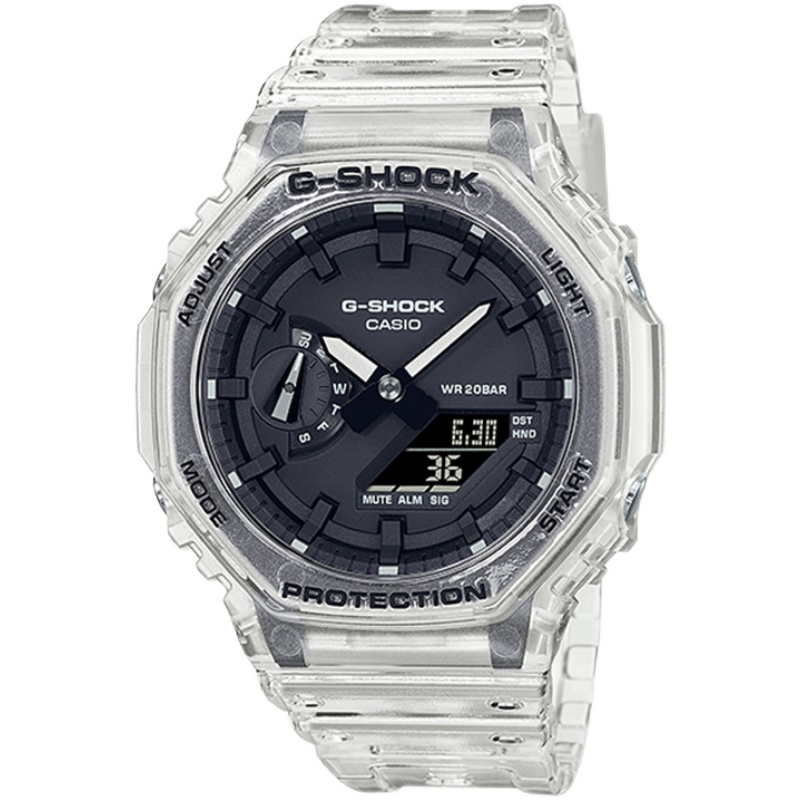 卡西欧G-SHOCK八角形透明色农家橡树手表GA-2100SKE-7A 2110SU-9A - 图3