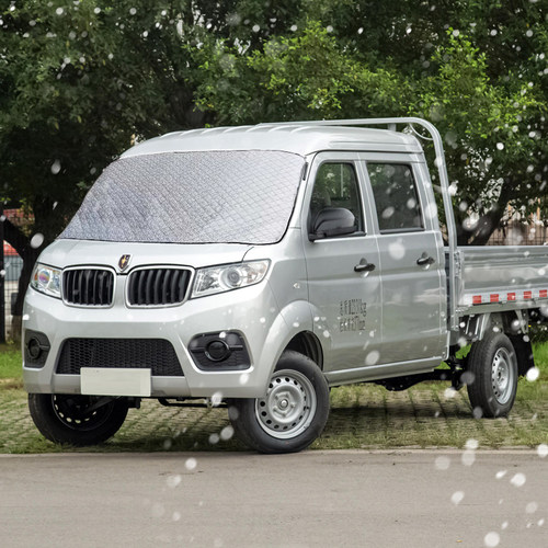 金杯T3/T5小海狮新海狮挡风玻璃防冻罩面包车遮雪挡防寒防霜半罩 - 图1