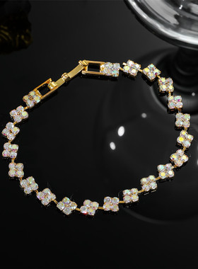 高级感超闪满钻手链百搭气质轻奢