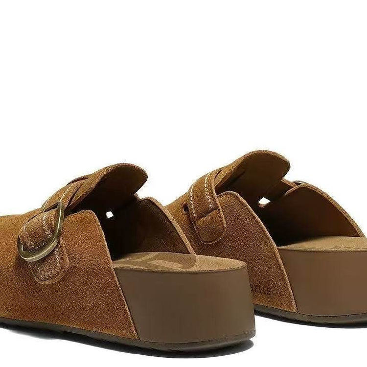 专柜正品百丽厚岛吐司2代勃肯鞋女2026春款增高包头拖鞋F3G1DAH6,淘宝优惠券,粉丝福利购,淘宝优惠卷