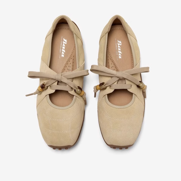 专柜正品拔佳2025秋季新款女鞋浅口豆豆底休闲玛丽珍单鞋ABI01CQ5,淘宝优惠券,粉丝福利购,淘宝优惠卷