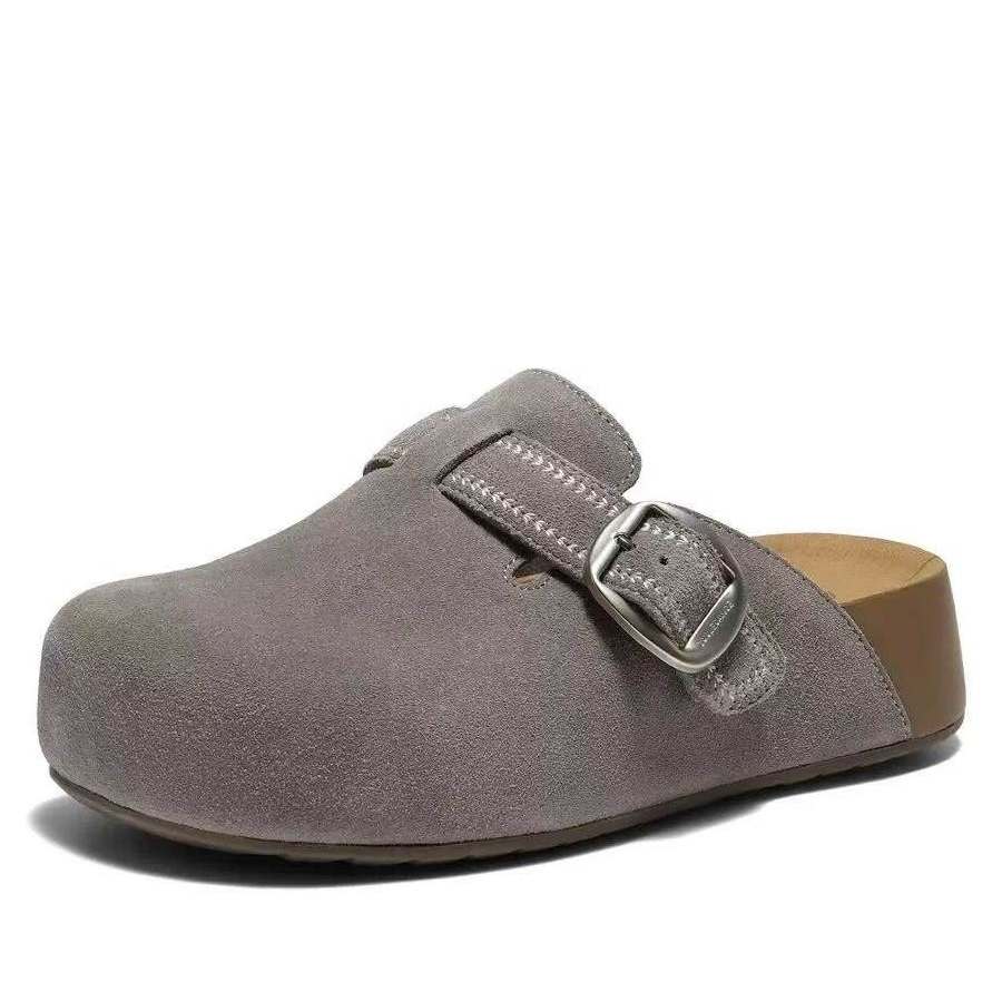 专柜正品百丽厚岛吐司2代勃肯鞋女2026春款增高包头拖鞋F3G1DAH6,淘宝优惠券,粉丝福利购,淘宝优惠卷