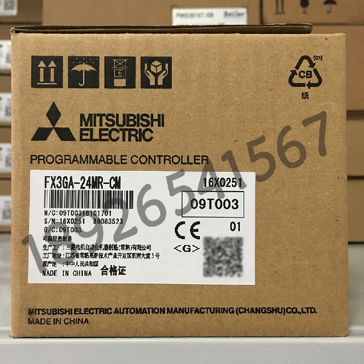 原装三菱24点PLC FX3GA-24MR-CM代替代替FX1N-24MR-001,FX3G-24MR - 图1