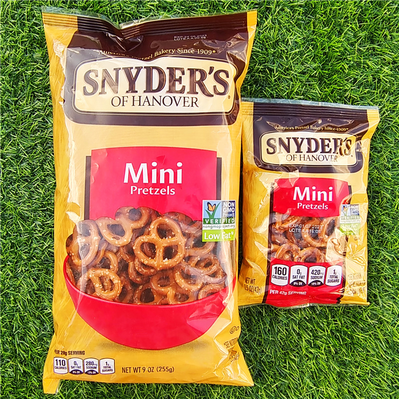 椒盐脆饼干奶酪面包片酥片酸辣味面包脆块SNYDERS PRETZEL PIECES - 图0