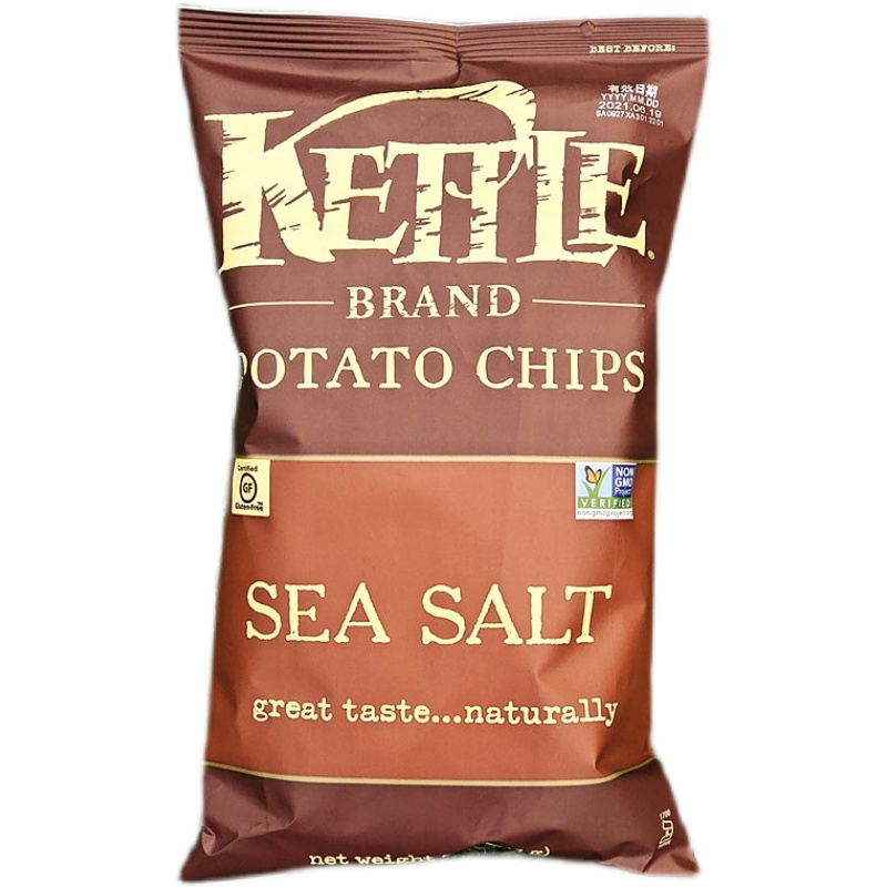 可特手制作薯片大包天然土豆片膨化休闲零食KETTLE POTATO CHIPS - 图3