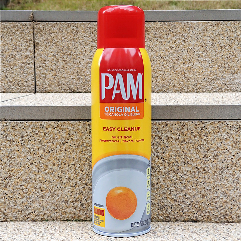 美国煎鸡蛋不粘锅油喷雾油脱脂零热量PAM NO STICK COOKING SPRAY - 图0