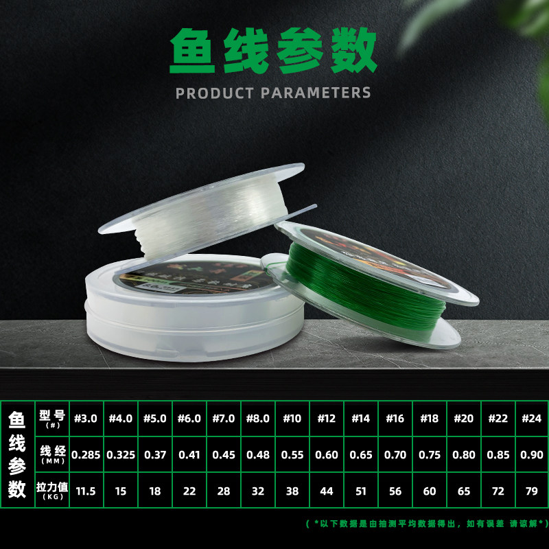 飞歇尔拔大青标鱼版大物线黑坑水库鱼线超强超柔软大号尼龙鱼线,淘宝优惠券,粉丝福利购,淘宝优惠卷