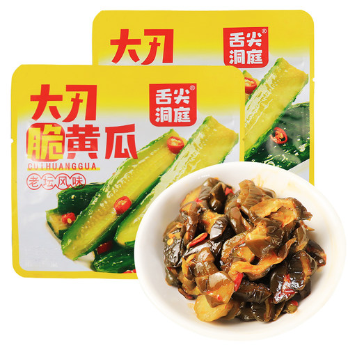 湖南特产舌尖洞庭香辣大刀萝卜干脆藕片黄瓜开胃酱腌菜麻辣下饭菜 - 图2