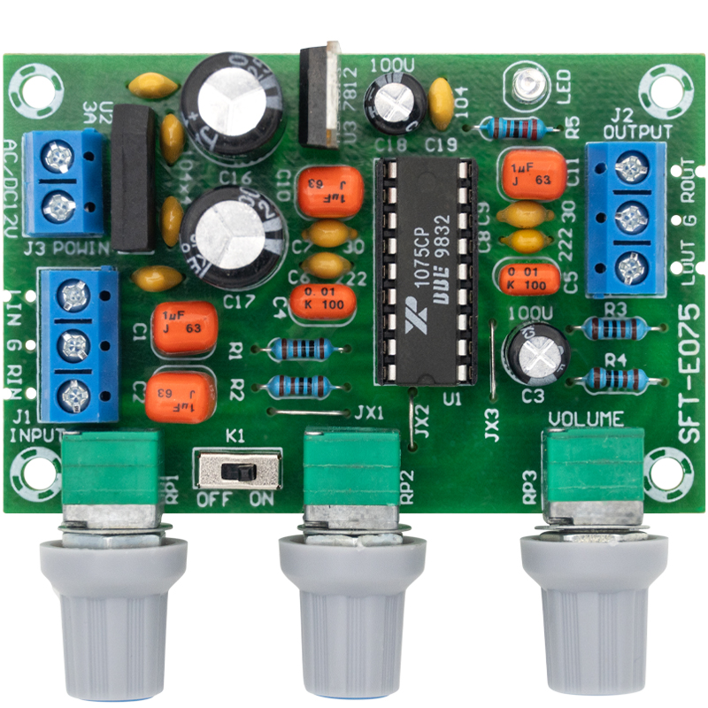 XR1075发烧音调板BBE数字音频处理音效提升激励器功放前置前级板 - 图3