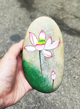 妍妍美石石材古风DIY绘画创意