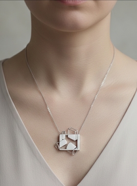 原创设计美术生画室记忆男士女士纪念项链抽象艺术设计