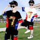 Boys summer short-sleeved suit sports