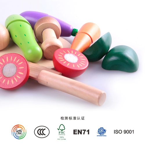 Деревянная семейная игрушка для разрезания для мальчиков и девочек, 1-2-3 лет, можно грызть