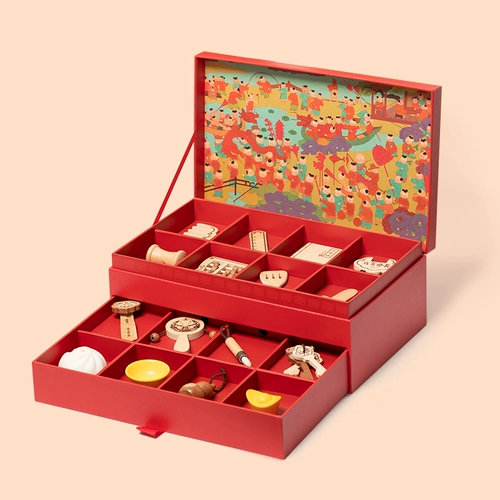 Вы можете прийти в игру, чтобы поймать лотерейные принадлежности, набор реквизита для годовалых подарков для мальчиков и девочек, украшения на день рождения, бревенчатый стиль в китайском стиле высокого класса