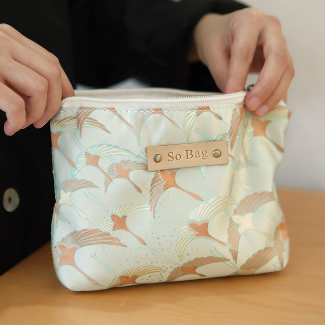 Sobag literary hand-held makeup bag Chinese style mobile phone bag
