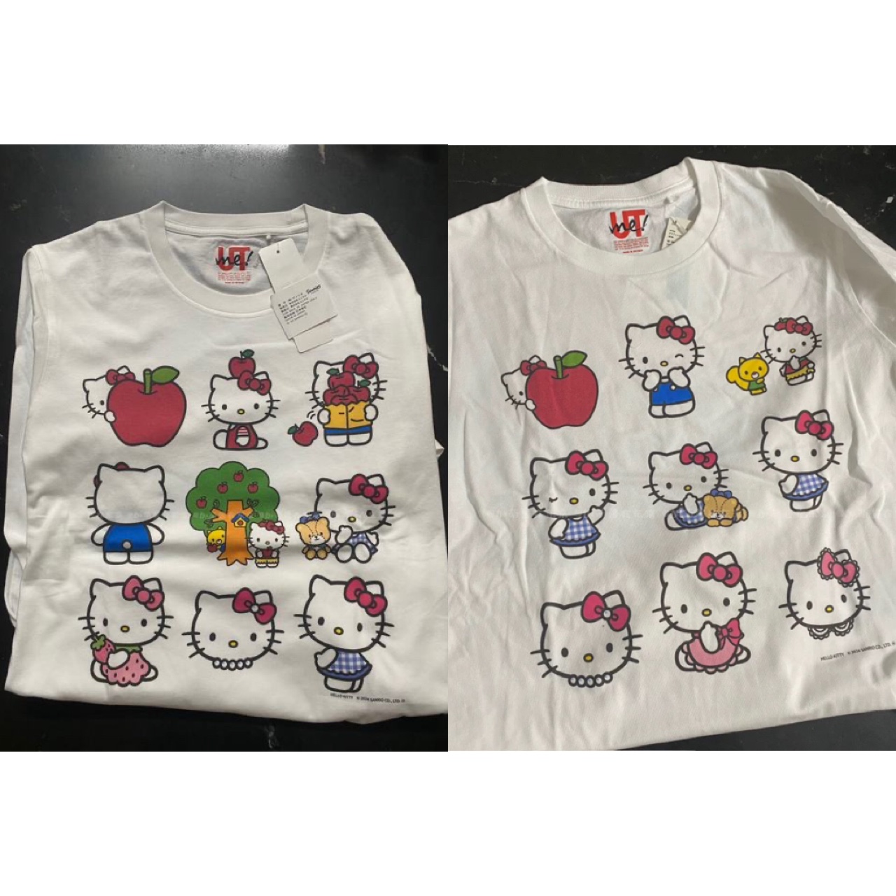 日本代购优衣库银座限定T恤kitty卡通图案UTme定制 457633 XS-4XL-图0