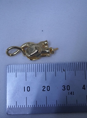 精工版高品质S925纯银珍珠吊坠配件空托珍珠diy小象吊坠