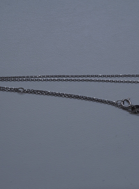 意大利工艺S925纯银项链十字链锁骨链45cm