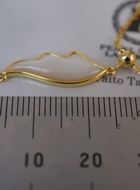 进口工艺珍珠吊坠项链配件S925纯银材质白蝶贝镶嵌