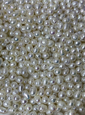 极光裸珠螺旋珠4mm5mm统货无孔直发