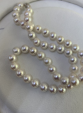 春节送礼礼遇8.5-9mm正圆淡水珍珠项链妈妈链礼盒装