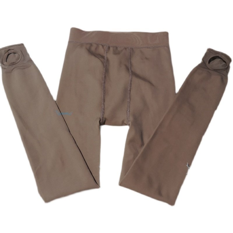 大码男士带钮扣尿口水光袜光滑钢丝袜加绒一体光腿裸感肤色打底裤,淘宝优惠券,粉丝福利购,淘宝优惠卷