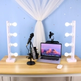 Компьютерный мобильный телефон Live Light Lamp Langnts красивые женские якорь Секции световой кожи нежная кожа настольный кронштейн красота легкие четыре ряда лампы