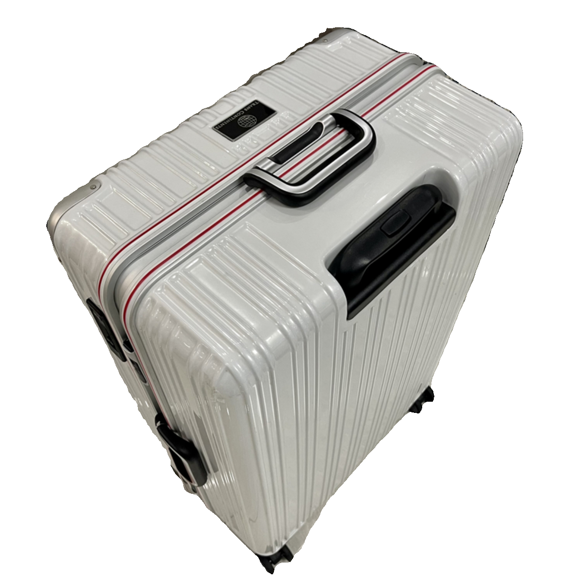 高端日货铝框行李箱日乃本刹车轻音万向轮拉杆箱28寸珠光白旅行箱,淘宝优惠券,粉丝福利购,淘宝优惠卷