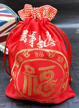 珠宝新年春节印花刺绣首饰袋