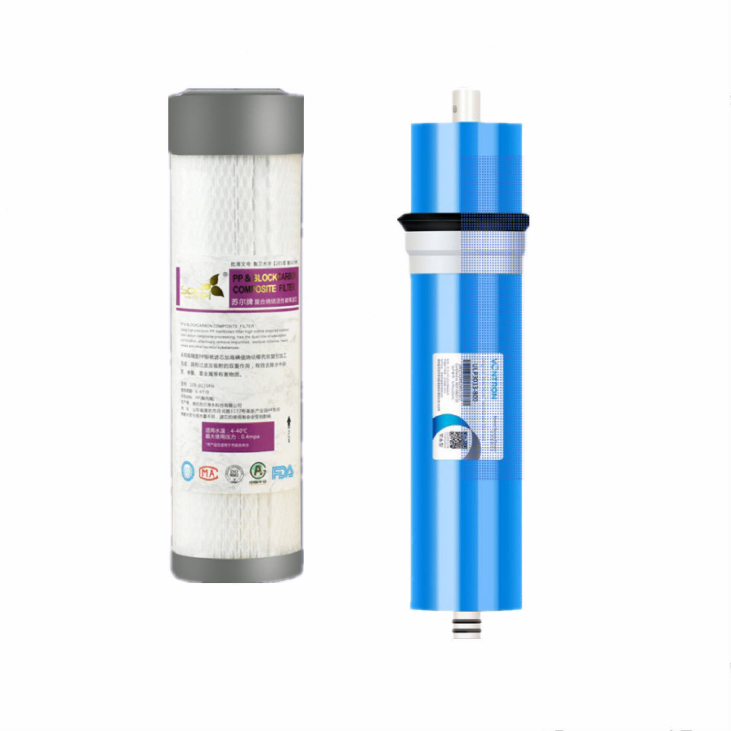 适配美菱ML-2R600 ML-2R800 2R1000纯水机PPC复合 RO膜全套过滤芯 - 图3