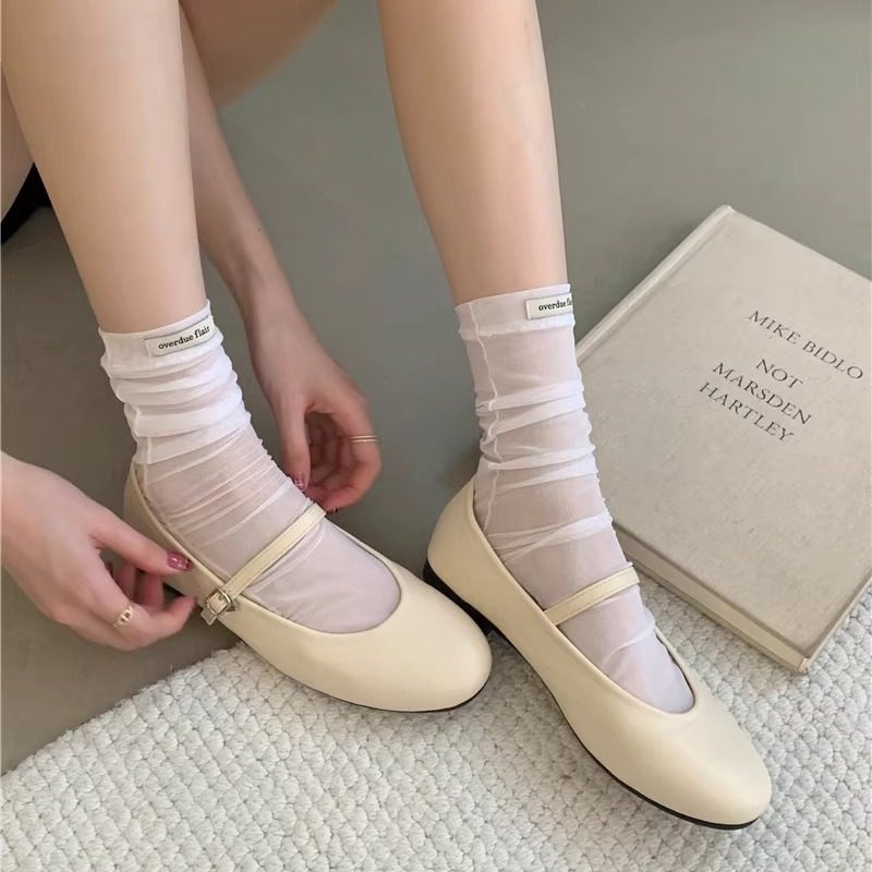 平底芭蕾单鞋女2025春季韩版复古圆头浅口软底玛丽珍鞋瓢鞋奶奶鞋,淘宝优惠券,粉丝福利购,淘宝优惠卷