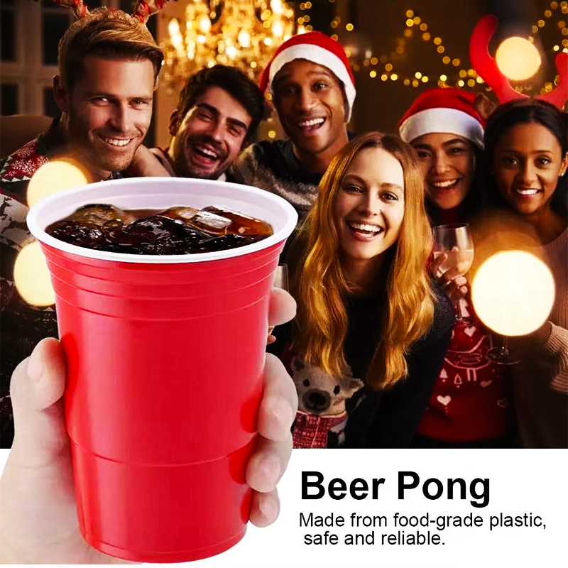 500ml red solo cup Stacking cups16oz party beerpong cup song - 图0