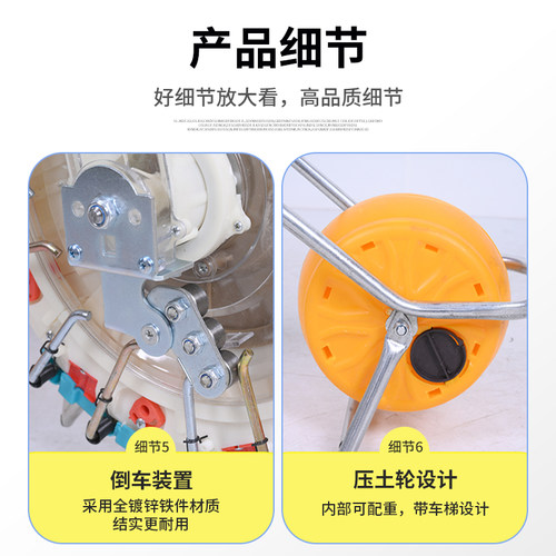 新款手推式玉米播种机黄豆大豆播种施肥一体多功能人工种玉米神器 - 图2