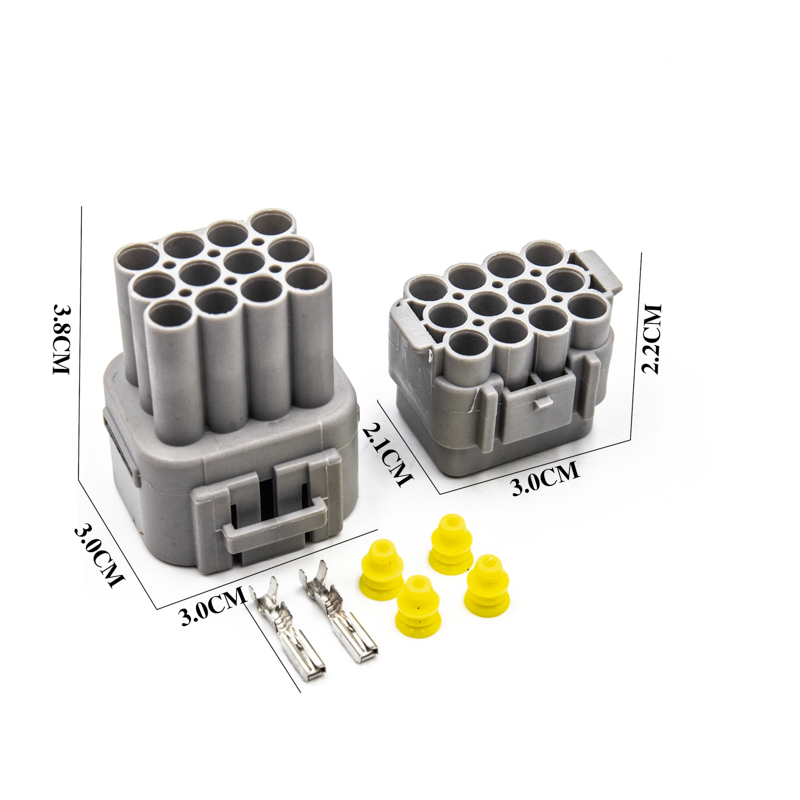 12P12孔 汽车防水接插件 车用连接器 DJ7125Y-2.2-11/21 油泵插头