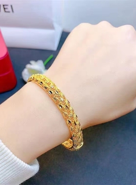 日韩女越南沙金发箍风手镯真实惠