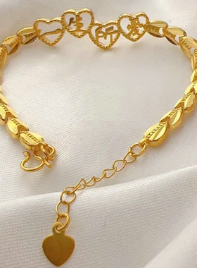 女越南沙金甜美可调节手链仿黄金