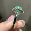 NEWDELLA cabochon jadeite ring