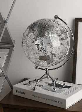 ins网红轻奢客厅地球仪悬浮摆件