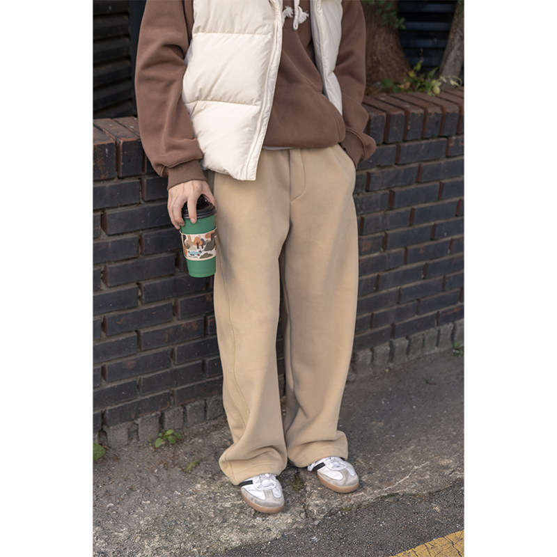 【寒冬与我无关】几立 秋冬复合加绒保暖多色拼接运动裤卫裤,淘宝优惠券,粉丝福利购,淘宝优惠卷