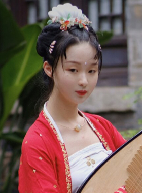 软香小贝冠发冠发簪汉服配饰古风发饰束发冠欲采苹花3D打印宋冠