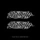 Tattoo Queen D50 herbal juice tattoo stickers Gothic style dark floral letters family family English