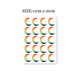 Flower Arm Girl TATTOO X241 Gradient Moon Crescent Chest Girl Tattoo Stickers 20 pcs per sheet