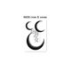 Dark Moon Sexy Collarbone Shoulder Juice Tattoo Sticker