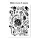 Flower-armed girl tattoo 280,000 dark tattoo stickers