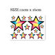 Flower Arm Girl TATTOO X55 Colorful Five-Pointed Star Star Shoulder Clavicle Tattoo Sticker