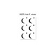 Flower Arm Girl TATTOO 51 Black and White Moon, Crescent Stars Chest Shoulder Collarbone Sexy Tattoo Sticker